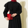 Lace Trimmed Double Sailor Collar Two-Piece Set Black – Image 2