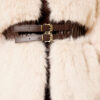 Faux Leather Belted Fur-Trimmed Coat Beige – Bild 4