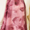 Patterned Bamboo French Terry Shawl Burgundy – Bild 4