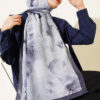 Patterned Bamboo French Terry Shawl Smoke – Bild 2