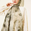 Patterned Bamboo French Terry Shawl Khaki - الصورة 2