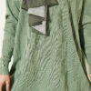 Patterned Gold-Button Mercerized Tunic Hazel - Afbeelding 4