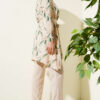 Patterned Belted Tunic Set Green – Image 3
