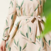 Patterned Belted Tunic Set Green – Image 4