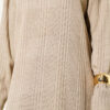 High Neck Ribbed Knit Dress Mink – Image 4