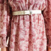 High Neck Mixed Pattern Chiffon Tunic Rose Dust - immagine 4
