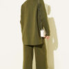 Stitch Detail Basic Knit Two-Piece Set Khaki - Afbeelding 3