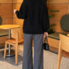 Button-Detailed Bearded Cardigan Black - Image 4