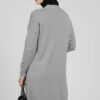 Button-Detail V-Neck Knit Cardigan Grey – Bild 3