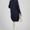 Button-Detail V-Neck Knit Cardigan Navy Blue – Bild 3