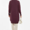 Button-Detail V-Neck Knit Cardigan Plum – Bild 3