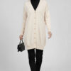 Button-Detail V-Neck Knit Cardigan Stone – Bild 2