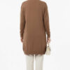 Button-Detail V-Neck Knit Cardigan Mink – Bild 3