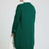 Button-Detail V-Neck Knit Cardigan Emerald – Bild 3