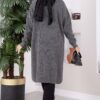 Button-Up Pocket Long Knit Cardigan Anthracite - الصورة 4