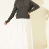 Buttoned Fine Knit Cardigan Smoke - الصورة 2