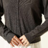 Buttoned Fine Knit Cardigan Smoke - الصورة 4