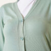 Buttoned Short Viscose Cardigan Mint - Image 4