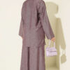 Buttoned Relaxed Two-Piece Set Plum – Bild 3