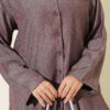Buttoned Relaxed Two-Piece Set Plum – Bild 4