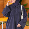 Button-up Collar Tencel Two-Piece Set Navy Blue - Imagen 2