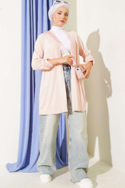 Alternative view of Cardigan Powder Pink