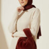 Long-Sleeve Knit Tunic with Drop Sleeve Details Stone - immagine 2