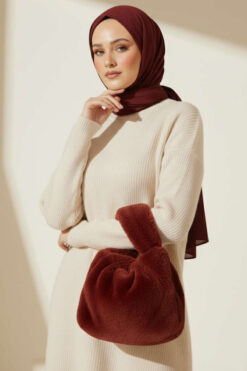 Alternative view of Long-Sleeve Knit Tunic with Drop Sleeve Details Stone
