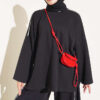 Off-Shoulder Two-Piece Set with Stripe Details Black - الصورة 2