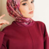Scarf Burgundy – Image 2