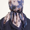 Marbled Pattern Shawl Navy Blue – Bild 3
