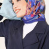 Marbled Pattern Shawl Navy Blue – Bild 7