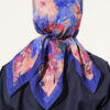 Marbled Pattern Shawl Saxon Blue - Image 3