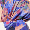 Marbled Pattern Shawl Saxon Blue - Image 4
