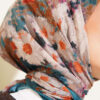 Marbled Pattern Shawl Petrol Green - immagine 4