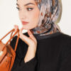 Marbled Pattern Shawl Black