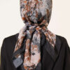 Marbled Pattern Shawl Black - الصورة 3