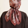 Marbled Pattern Shawl Brown – Bild 3