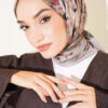 Marbled Pattern Shawl Grey – Image 2