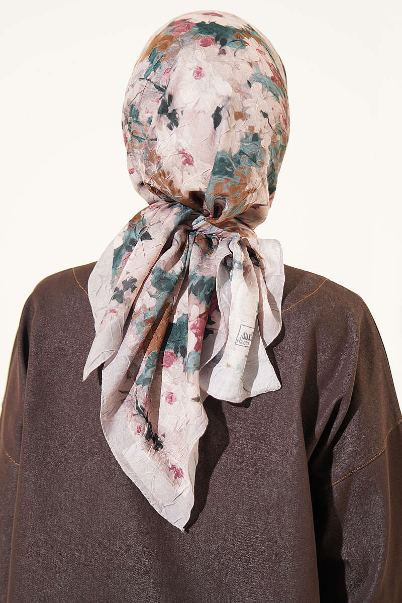 Marbled Pattern Shawl Grey – Image 3