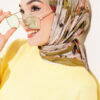 Marbled Pattern Shawl Green - Afbeelding 2