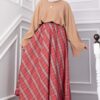 Plaid Pattern Flared Hem Skirt Red – Bild 3