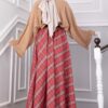 Plaid Pattern Flared Hem Skirt Red – Bild 4