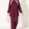 Pencil Belted Skirt Set Plum – Image 5
