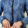 Ethnic Pattern Jacket and Skirt Set Navy Blue – Image 4