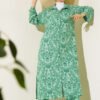 Patterned Belted Tunic Set Green – Image 5