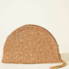 Zipper Detail Woven Bag Latte – Image 2