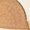 Zipper Detail Woven Bag Latte – Image 3