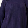 Zipper Detail Knit Tunic Navy Blue – Image 4