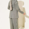 Zip-up Waist Tapered Hem Set with Piping Hazel - Imagen 3